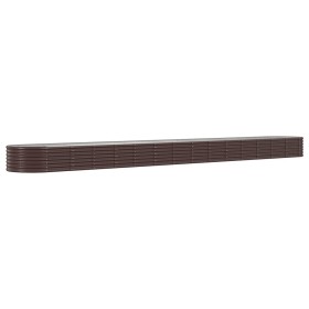 vidaXL Hochbeet Pulverbeschichteter Stahl 620x80x36 cm Braun