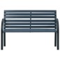 vidaXL Gartenbank Grau 112 cm Massivholz Tanne vidaXL Gartenbank Grau 112 cm Massivholz Tanne