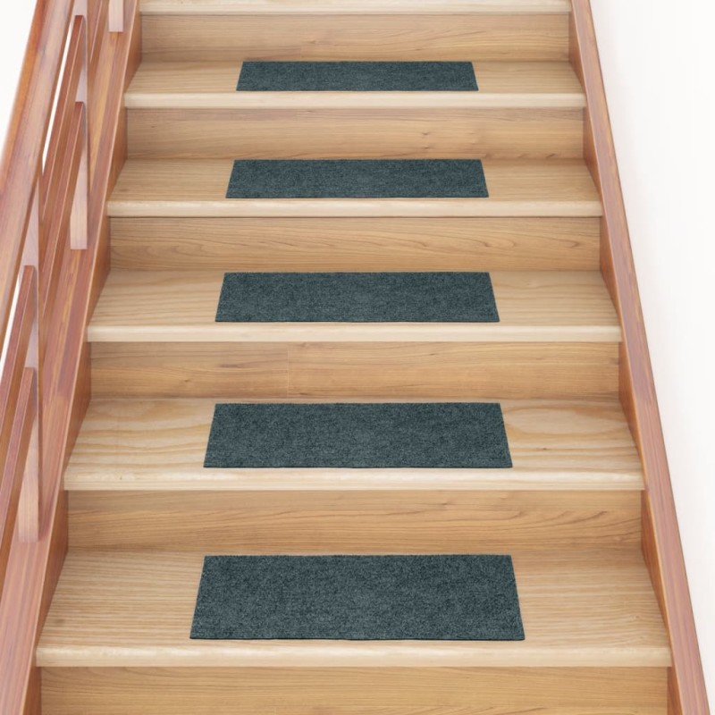 vidaXL Selbstklebende Treppenmatten 15 Stk. Rechteckig 60x25 cm Grün vidaXL Selbstklebende Treppenmatten 15 Stk. Rechteckig 60x25 cm Grün