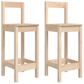 vidaXL Barstühle 2 Stk. 40x41,5x112 cm Massivholz Kiefer