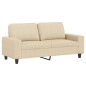 vidaXL 3-tlg. Sofagarnitur Creme Stoff vidaXL 3-tlg. Sofagarnitur Creme Stoff