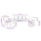 vidaXL 4-tlg. Sofagarnitur Schwarz Stoff vidaXL 4-tlg. Sofagarnitur Schwarz Stoff