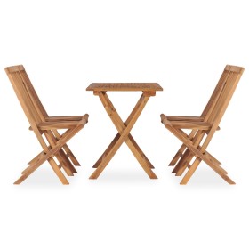 vidaXL 5-tlg. Garten-Essgruppe Klappbar Massivholz Teak
