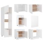 vidaXL 7-tlg. Küchenzeile Weiß Holzwerkstoff vidaXL 7-tlg. Küchenzeile Weiß Holzwerkstoff