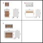 vidaXL 7-tlg. Küchenzeile Weiß Holzwerkstoff vidaXL 7-tlg. Küchenzeile Weiß Holzwerkstoff