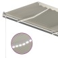 vidaXL Markise Manuell Einziehbar mit LED 4,5x3 m Creme vidaXL Markise Manuell Einziehbar mit LED 4,5x3 m Creme