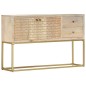 vidaXL Sideboard Golden 120x30x75 cm Massivholz Mango vidaXL Sideboard Golden 120x30x75 cm Massivholz Mango