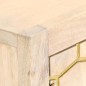 vidaXL Sideboard Golden 120x30x75 cm Massivholz Mango vidaXL Sideboard Golden 120x30x75 cm Massivholz Mango