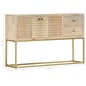 vidaXL Sideboard Golden 120x30x75 cm Massivholz Mango vidaXL Sideboard Golden 120x30x75 cm Massivholz Mango