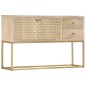 vidaXL Sideboard Golden 120x30x75 cm Massivholz Mango vidaXL Sideboard Golden 120x30x75 cm Massivholz Mango