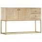 vidaXL Sideboard Golden 120x30x75 cm Massivholz Mango vidaXL Sideboard Golden 120x30x75 cm Massivholz Mango