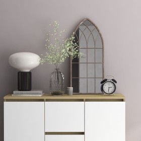 vidaXL Spiegel Sandfarben 70x30 cm Eisen für den Innenbereich