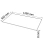 vidaXL Tischplatte aus gehärtetem Glas rechteckig 1200x650 mm vidaXL Tischplatte aus gehärtetem Glas rechteckig 1200x650 mm