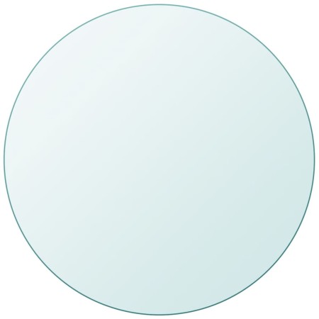 vidaXL Tischplatte aus gehärtetem Glas rund 800 mm  