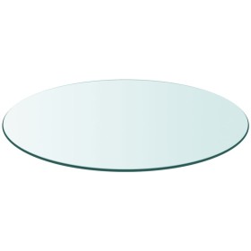 vidaXL Tischplatte aus gehärtetem Glas rund 800 mm  