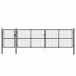 vidaXL Mesh-Gartentor Anthrazit 500x175 cm Verzinkter Stahl vidaXL Mesh-Gartentor Anthrazit 500x175 cm Verzinkter Stahl
