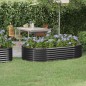 vidaXL Hochbeet Pulverbeschichteter Stahl 175x100x36 cm Anthrazit vidaXL Hochbeet Pulverbeschichteter Stahl 175x100x36 cm Anthrazit