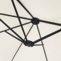 vidaXL Doppelsonnenschirm mit LEDs Sandweiß 449x245 cm vidaXL Doppelsonnenschirm mit LEDs Sandweiß 449x245 cm