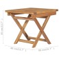 vidaXL 3-tlg. Garten-Lounge-Set Klappbar Massivholz Teak vidaXL 3-tlg. Garten-Lounge-Set Klappbar Massivholz Teak
