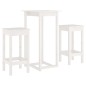 vidaXL 3-tlg. Bar-Set Weiß Massivholz Kiefer vidaXL 3-tlg. Bar-Set Weiß Massivholz Kiefer