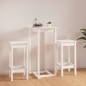 vidaXL 3-tlg. Bar-Set Weiß Massivholz Kiefer vidaXL 3-tlg. Bar-Set Weiß Massivholz Kiefer