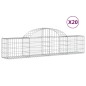 vidaXL Gabionen mit Hochbogen 20 Stk. 200x30x40/60 cm Verzinktes Eisen vidaXL Gabionen mit Hochbogen 20 Stk. 200x30x40/60 cm Verzinktes Eisen