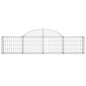 vidaXL Gabionen mit Hochbogen 20 Stk. 200x30x40/60 cm Verzinktes Eisen vidaXL Gabionen mit Hochbogen 20 Stk. 200x30x40/60 cm Verzinktes Eisen