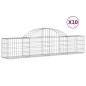 vidaXL Gabionen mit Hochbogen 10 Stk. 200x30x40/60 cm Verzinktes Eisen vidaXL Gabionen mit Hochbogen 10 Stk. 200x30x40/60 cm Verzinktes Eisen