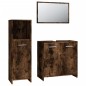 vidaXL 3-tlg. Badmöbel-Set Räuchereiche Holzwerkstoff vidaXL 3-tlg. Badmöbel-Set Räuchereiche Holzwerkstoff