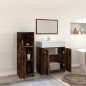 vidaXL 3-tlg. Badmöbel-Set Räuchereiche Holzwerkstoff vidaXL 3-tlg. Badmöbel-Set Räuchereiche Holzwerkstoff