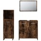 vidaXL 3-tlg. Badmöbel-Set Räuchereiche Holzwerkstoff vidaXL 3-tlg. Badmöbel-Set Räuchereiche Holzwerkstoff
