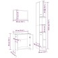 vidaXL 3-tlg. Badmöbel-Set Räuchereiche Holzwerkstoff vidaXL 3-tlg. Badmöbel-Set Räuchereiche Holzwerkstoff