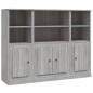 vidaXL Highboards 3 Stk. Grau Sonoma Holzwerkstoff vidaXL Highboards 3 Stk. Grau Sonoma Holzwerkstoff