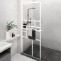 vidaXL Duschwand mit Ablage für Walk-In-Dusche Weiß 90x195 cm ESG vidaXL Duschwand mit Ablage für Walk-In-Dusche Weiß 90x195 cm ESG