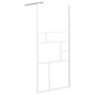 vidaXL Duschwand mit Ablage für Walk-In-Dusche Weiß 90x195 cm ESG vidaXL Duschwand mit Ablage für Walk-In-Dusche Weiß 90x195 cm ESG