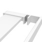 vidaXL Duschwand mit Ablage für Walk-In-Dusche Weiß 90x195 cm ESG vidaXL Duschwand mit Ablage für Walk-In-Dusche Weiß 90x195 cm ESG