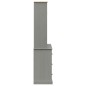 vidaXL Highboard VIGO Grau 78x40x175 cm Massivholz Kiefer vidaXL Highboard VIGO Grau 78x40x175 cm Massivholz Kiefer