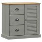 vidaXL Highboard VIGO Grau 78x40x175 cm Massivholz Kiefer vidaXL Highboard VIGO Grau 78x40x175 cm Massivholz Kiefer