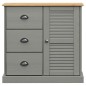 vidaXL Highboard VIGO Grau 78x40x175 cm Massivholz Kiefer vidaXL Highboard VIGO Grau 78x40x175 cm Massivholz Kiefer