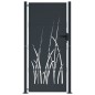 vidaXL Gartentor Anthrazit 105x205 cm Stahl Gras-Design vidaXL Gartentor Anthrazit 105x205 cm Stahl Gras-Design