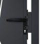 vidaXL Gartentor Anthrazit 105x205 cm Stahl Gras-Design vidaXL Gartentor Anthrazit 105x205 cm Stahl Gras-Design