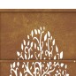 vidaXL Gartentor 105x205 cm Cortenstahl Baum-Design vidaXL Gartentor 105x205 cm Cortenstahl Baum-Design