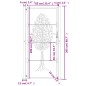 vidaXL Gartentor 105x205 cm Cortenstahl Baum-Design vidaXL Gartentor 105x205 cm Cortenstahl Baum-Design
