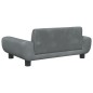 vidaXL Kindersofa Dunkelgrau 70x45x33 cm Samt vidaXL Kindersofa Dunkelgrau 70x45x33 cm Samt