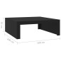 vidaXL Couchtisch Schwarz 100x100x35 cm Holzwerkstoff vidaXL Couchtisch Schwarz 100x100x35 cm Holzwerkstoff