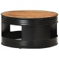 vidaXL Couchtisch Schwarz 68x68x36 cm Akazie Massivholz vidaXL Couchtisch Schwarz 68x68x36 cm Akazie Massivholz