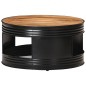 vidaXL Couchtisch Schwarz 68x68x36 cm Akazie Massivholz vidaXL Couchtisch Schwarz 68x68x36 cm Akazie Massivholz
