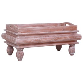 vidaXL Couchtisch Braun 90 x 50 x 40 cm Massivholz Mahagoni 