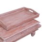 vidaXL Couchtisch Braun 90 x 50 x 40 cm Massivholz Mahagoni vidaXL Couchtisch Braun 90 x 50 x 40 cm Massivholz Mahagoni