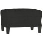 vidaXL 3-tlg. Sofagarnitur mit Kissen Schwarz Stoff vidaXL 3-tlg. Sofagarnitur mit Kissen Schwarz Stoff